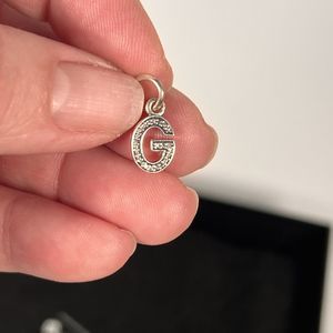 Pandora Chime G With Rhinestones Silver